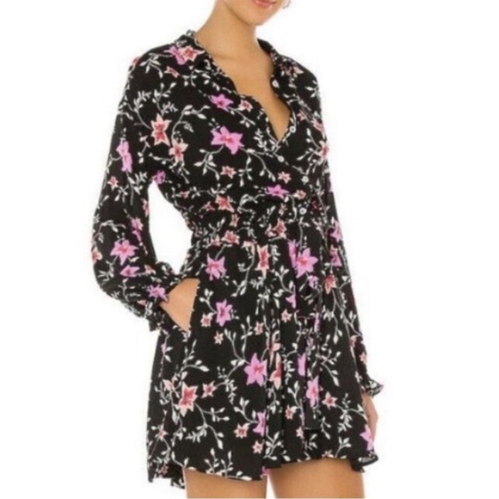 EUC Free People Women’s "Lighten Up" Floral Dress Size Medium Boho